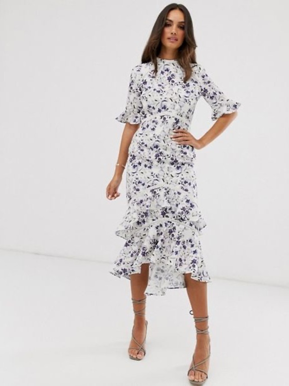 Hope & Ivy floral midi dress